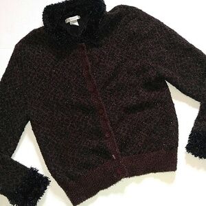 Vintage Le Moda Cardigan Sweater Wool Blend L
